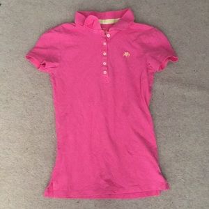 Aeropostale Pink Polo Shirt